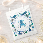 Dank u Verjaardagsfeestje Marine Octopus Nautical Bedankzakje (Geknipt)