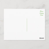 Dank u verontruste groene bruiloft Briefkaart (Achterkant)