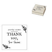 Dank u  verontruste handschrift rustiek rubberstempel (Gestempeld)