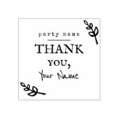 Dank u  verontruste handschrift rustiek rubberstempel (Afrduk)