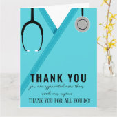 Dank U Verpleegkundige en Doctor Kaart (Gele Bloem)