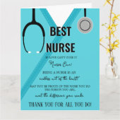 Dank U Verpleegkundige en Doctor Kaart (Gele Bloem)