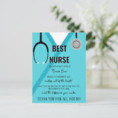 Dank U Verpleegkundige en Doctor Kaart (Staand voorkant)