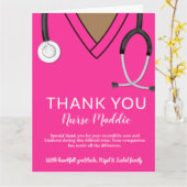 Dank U Verpleegkundige en Doctor Kaart (Gele Bloem)