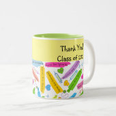 Dank u verpleegkundige instructeur tweekleurige koffiemok (Voorkant rechts)