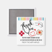 dank u , verpleegkundige , verpleegkundige week magneet (Voorkant / Achterkant)