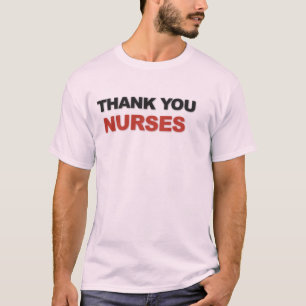 Dank U Verpleegkundigen Waardering Typografie Ontw T-shirt