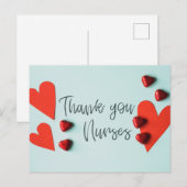 dank u verpleegster briefkaart (Voorkant / Achterkant)