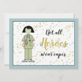 Dank u Verpleegster Flat Kaart (Voorkant)