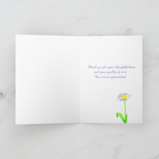 Dank u, verpleegster in de gezondheidszorg kaart (Binnen)