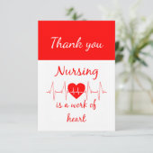 Dank u Verpleegsters Verpleegster Inspirerend Cita Bedankkaart (Staand voorkant)