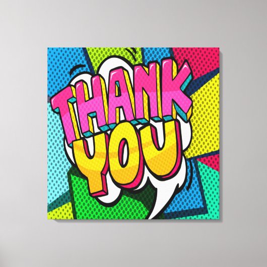 DANK U VERSTERKTE Canvasafdruk Canvas Afdruk (Voorkant)