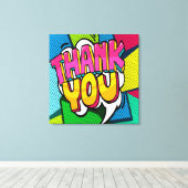DANK U VERSTERKTE Canvasafdruk Canvas Afdruk (Insitu (Houten vloer))