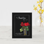 Dank u, Verticaal, Rood Collectie/Zwart/Rood Kaart (Gele Bloem)