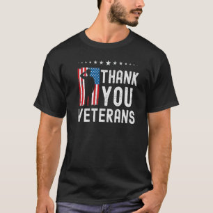 Dank u veteranen, Amerikaanse vlaggefeestdag T-shirt