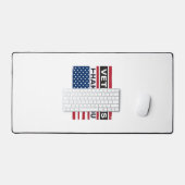 Dank U Veteranen Bedrukte Vlag Vector Design_1 Bureaumat (Keyboard & Muis)