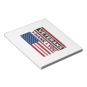 Dank U Veteranen Bedrukte Vlag Vector Design_1 Notitieblok (Schuin)