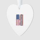Dank U Veteranen Bedrukte Vlag Vector Design_1 Ornament (voorkant)