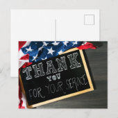 Dank u veteranen briefkaart (Voorkant / Achterkant)