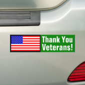 Dank U Veteranen! Bumpersticker (Op auto)