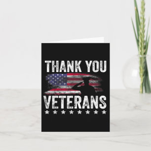 Dank U Veteranen Dag Memorial Day Patriottische Mi Kaart