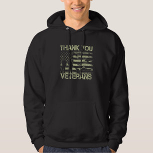 Dank u, veteranen, die Boots-papavervalmeter bestr Hoodie