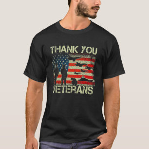 Dank u, veteranen, die Boots-papavervalmeter bestr T-shirt
