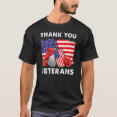 Dank u, veteranen, die Boots-papavervalmeter bestr T-shirt (Voorkant)