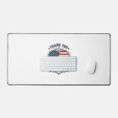 Dank U Veteranen Patriottisch Hart Vector Design_1 Bureaumat (Keyboard & Muis)