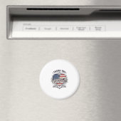 Dank U Veteranen Patriottisch Hart Vector Design_1 Magneet (Insitu (Vaatwasser))