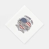 Dank U Veteranen Patriottisch Hart Vector Design_1 Servet (Hoek)