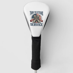 Dank U Veteranen Patriottische Laarzen Vintage Des Golfheadcover