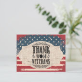 Dank U Veteranen Postkaart (Staand voorkant)