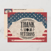 Dank U Veteranen Postkaart (Voorkant / Achterkant)