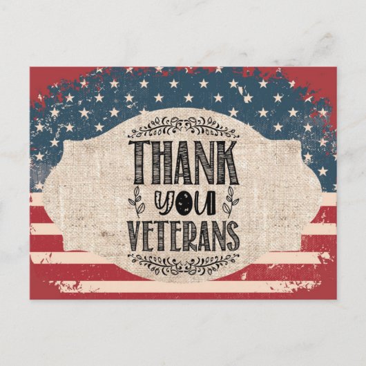 Dank U Veteranen Postkaart (Voorkant)