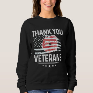 Dank u Veteranen Shirt Patriottisch T-shirt Vetera