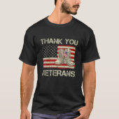 Dank u veteranen voor de strijd tegen boots Vetera T-shirt (Voorkant)