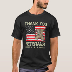 Dank u veteranen voor de strijd tegen boots Vetera T-shirt