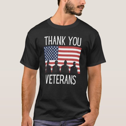 Dank u veteranen voor de strijd tegen boots Vetera T-shirt (Voorkant)