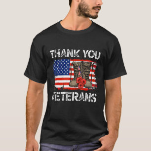 Dank u veteranen voor de strijd tegen boots Vetera T-shirt