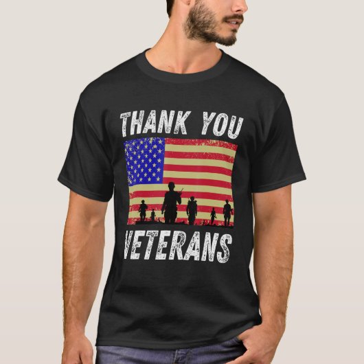 Dank u veteranen voor de strijd tegen boots Vetera T-shirt (Voorkant)
