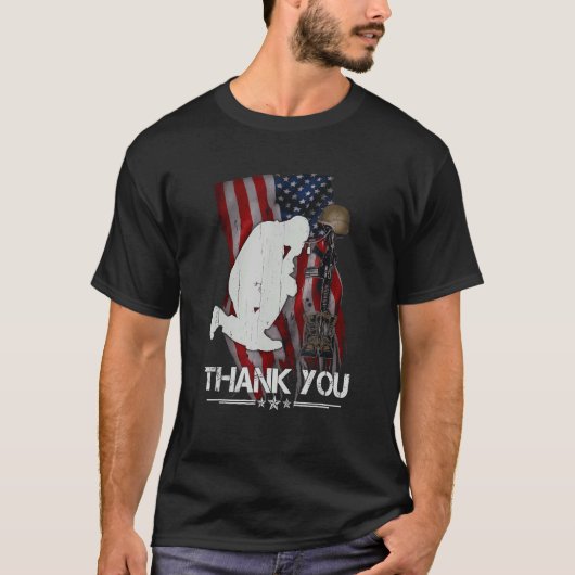 Dank u veteranen voor de strijd tegen boots Vetera T-shirt (Voorkant)