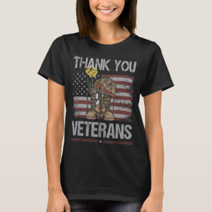 Dank u veteranen voor de strijd tegen boots Vetera T-shirt