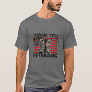 Dank u veteranen voor de strijd tegen boots Vetera T-shirt