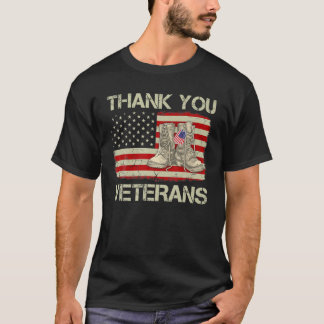 Dank u veteranen voor de strijd tegen boots Vetera T-shirt