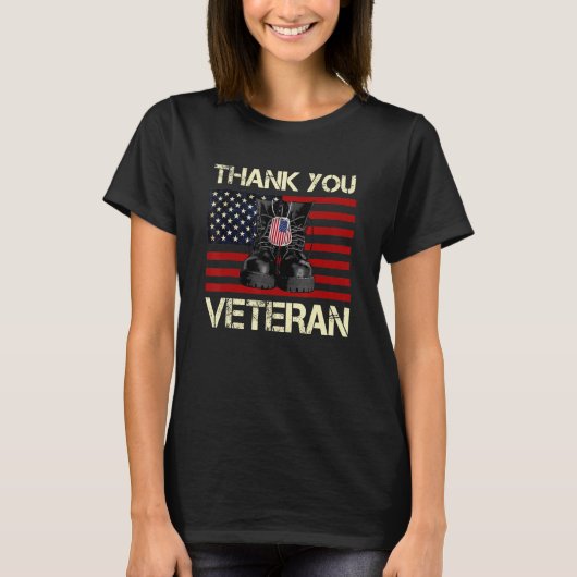 Dank u veteranen voor de strijd tegen de Amerikaan T-shirt (Voorkant)