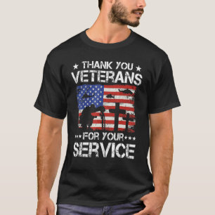 Dank u veteranen voor het bladervocht t-shirt