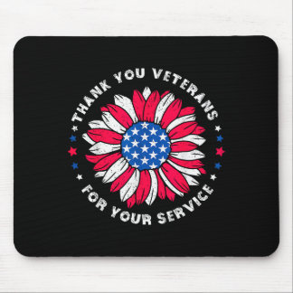 Dank U Veteranen Voor Uw Dienst Sunflower Vete Muismat
