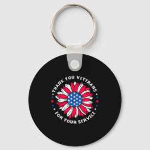 Dank U Veteranen Voor Uw Dienst Sunflower Vete Sleutelhanger