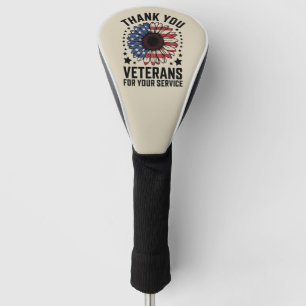 Dank U Veteranen Zonnebloem Militaire Veteranen Da Golfheadcover